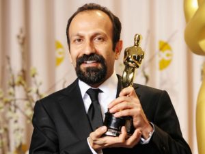 Asghar Farhadi Artistic Portrait with Oscar Prize